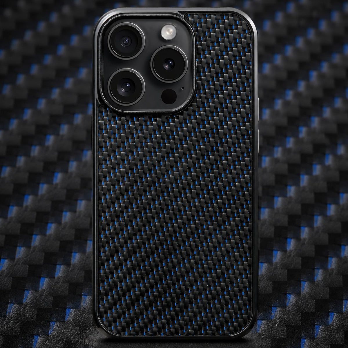 Coque en fibre de carbone tressée pour iPhone