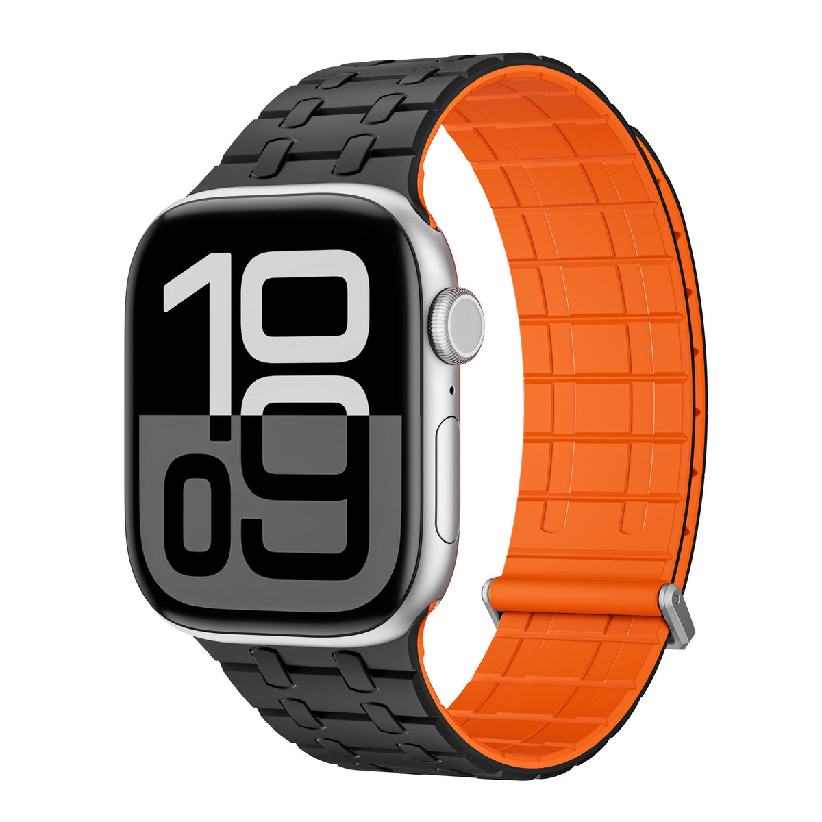 Bracelet en silicone magnétique bicolore pour Apple Watch