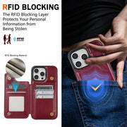 Étui portefeuille magnétique RFID pour iPhone – vue 15