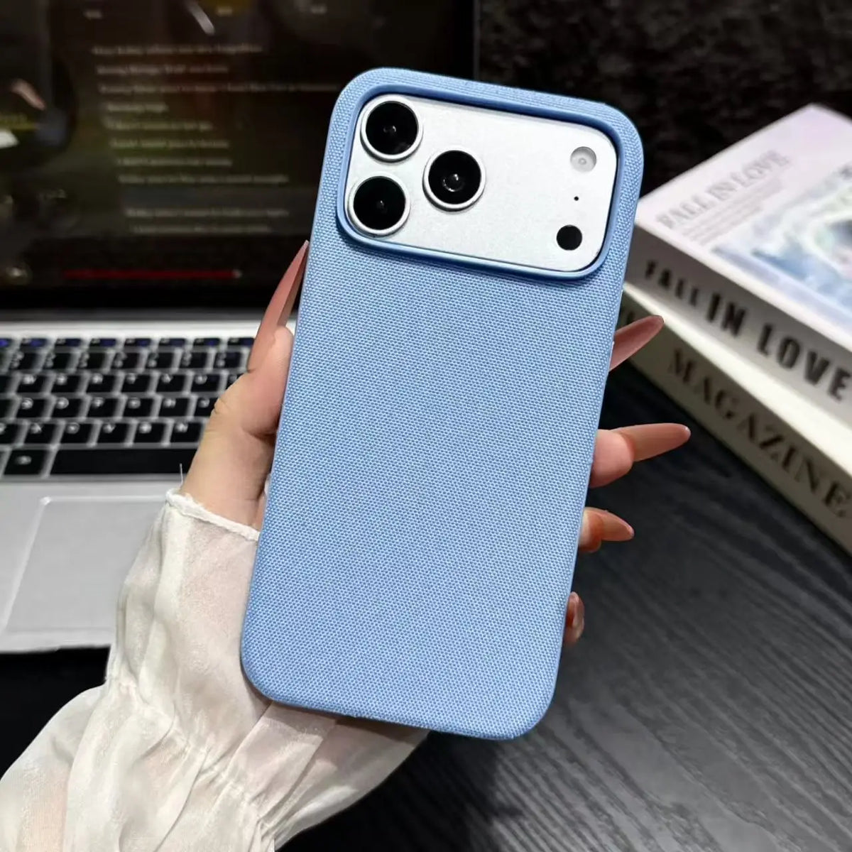 Coque iPhone Tissée Magnétique Premium – Compatible MagSafe