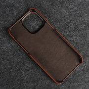 Coque en cuir à finition patinée pour iPhone