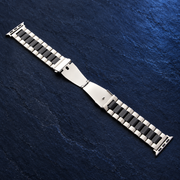 Bracelet acier inoxydable — argent noir