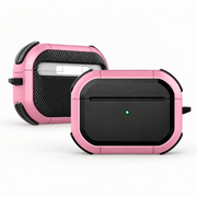 Coque AirPods renforcée rose, fond blanc