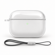 Coque transparente pour AirPods avec dragonne discrète