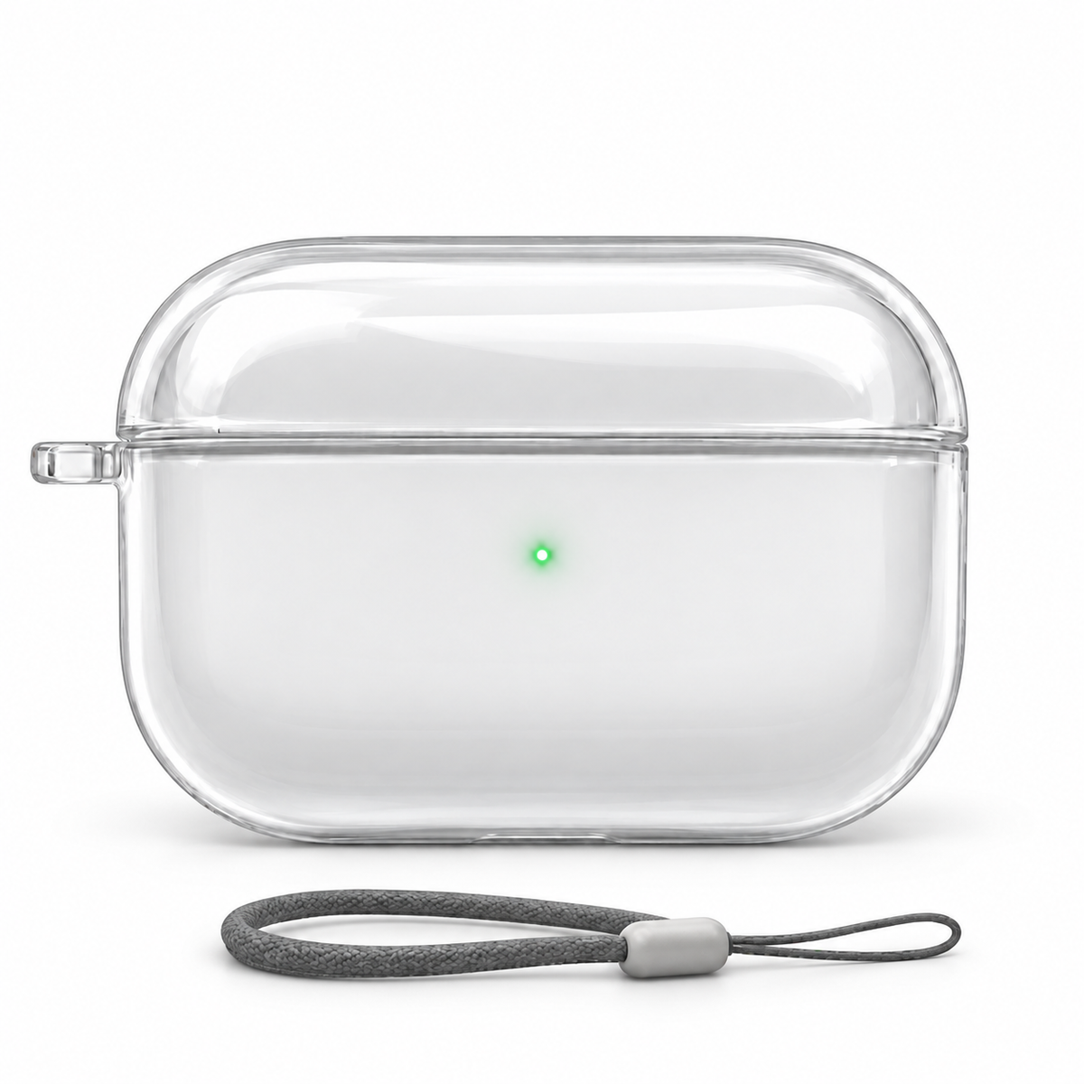 Étui transparent avec dragonne pour AirPods