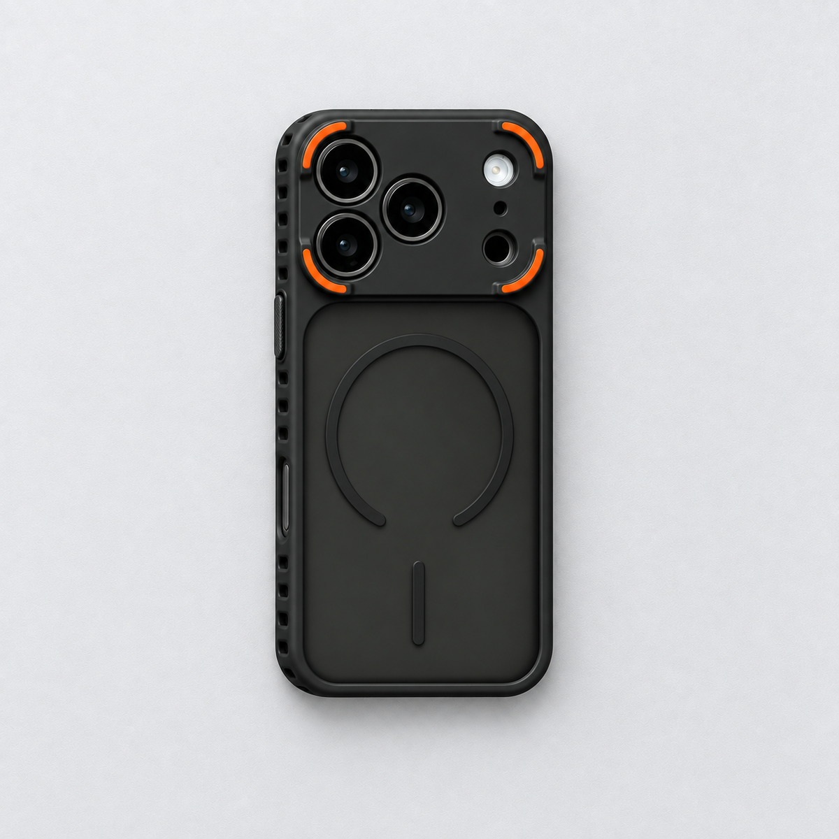Coque Armor magnétique à dos mat pour iPhone
