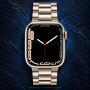 Bracelet acier inoxydable pour Apple Watch — fond bleu nuit premium, montre non incluse
