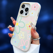 Coque florale pour iPhone — blanc