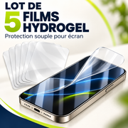 Lot de 5 films hydrogel pour iPhone – visuel principal