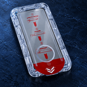 Protection écran iPhone — finition mat dans son boîtier de pose