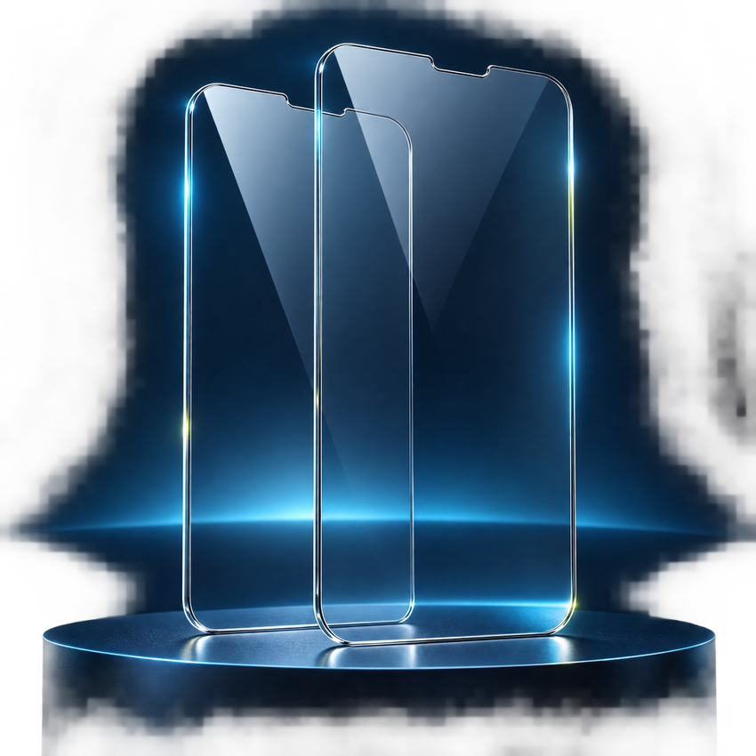 Lot de deux verres trempés 9D pour iPhone