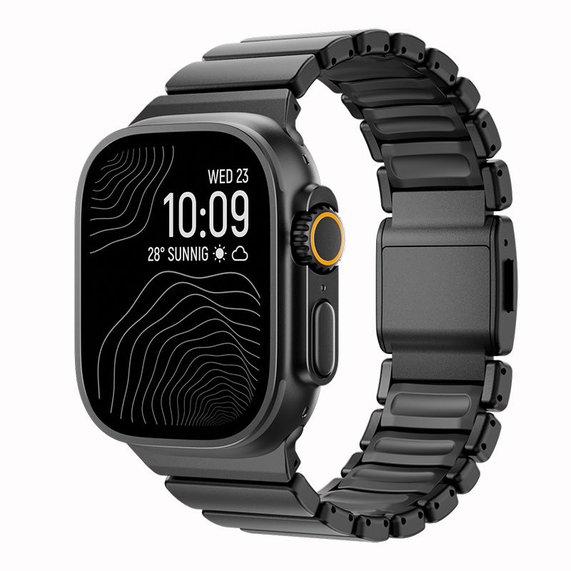 Bracelet en métal à fermoir magnétique pour Apple Watch