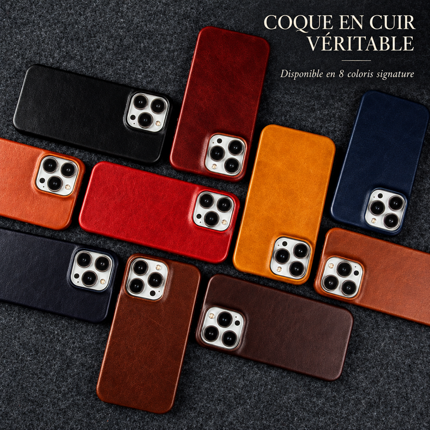 Coque en cuir véritable collection