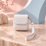Crocodile AirPods case white