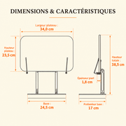 Dimensions et caractéristiques