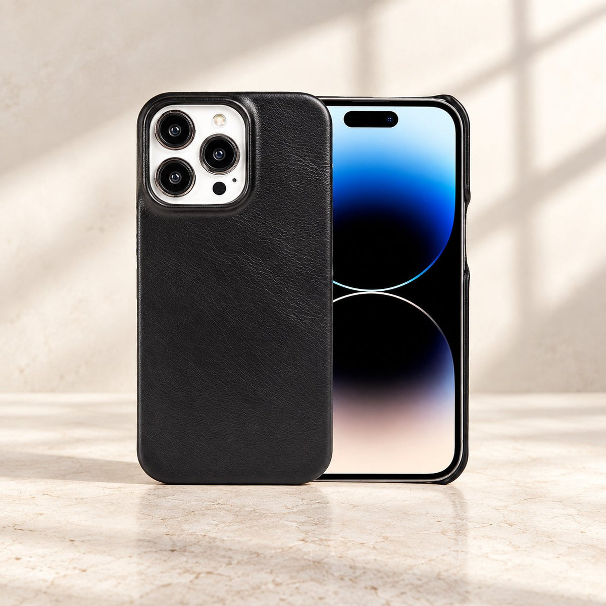 Coque en cuir pour iPhone